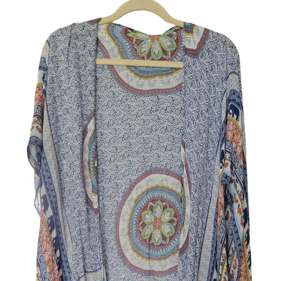 Bohemian Blue and Orange Cover-Up - Picture 7 of 10